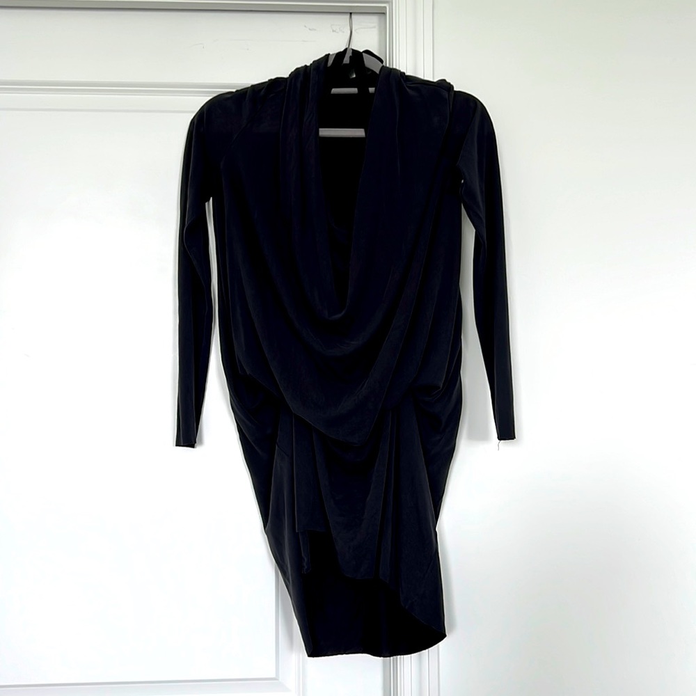 All Saints dark charcoal grey dress Small